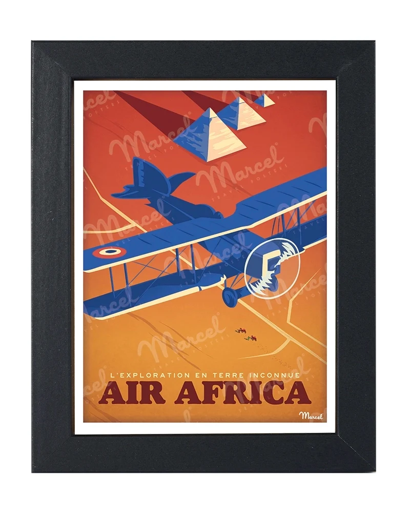 Carte Postale AIR AFRICA "Exploration en Terre Inconnue"