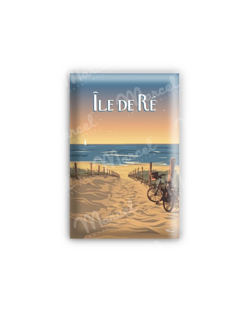 Magnet ÎLE DE RÉ "Bois-Plage"