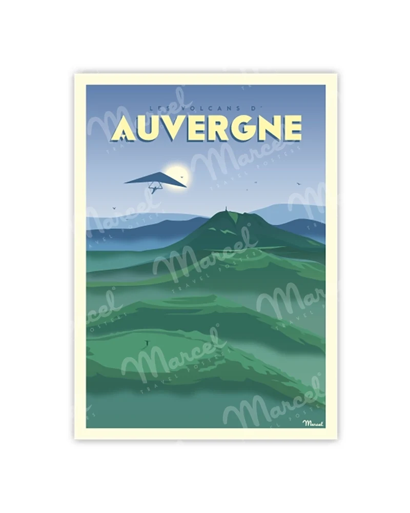 Carte Postale AUVERGNE "LES VOLCANS"