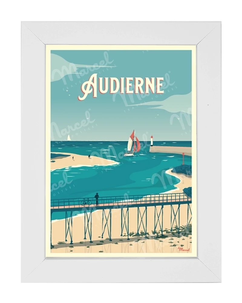 Carte Postale AUDIERNE "La Passerelle"