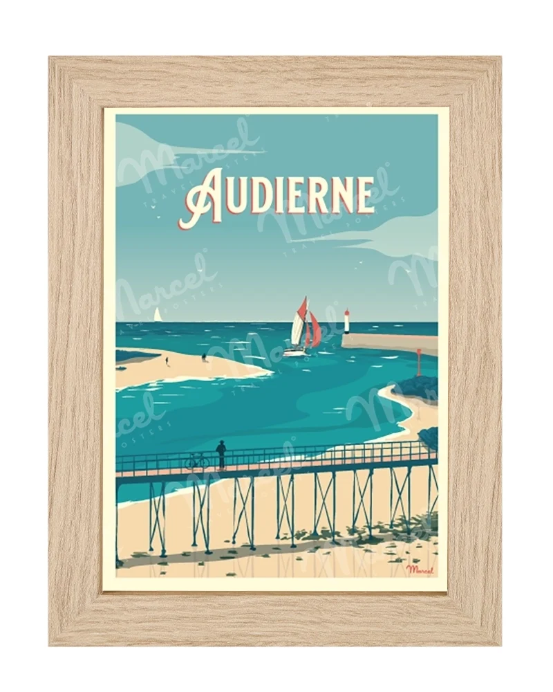 Carte Postale AUDIERNE "La Passerelle"