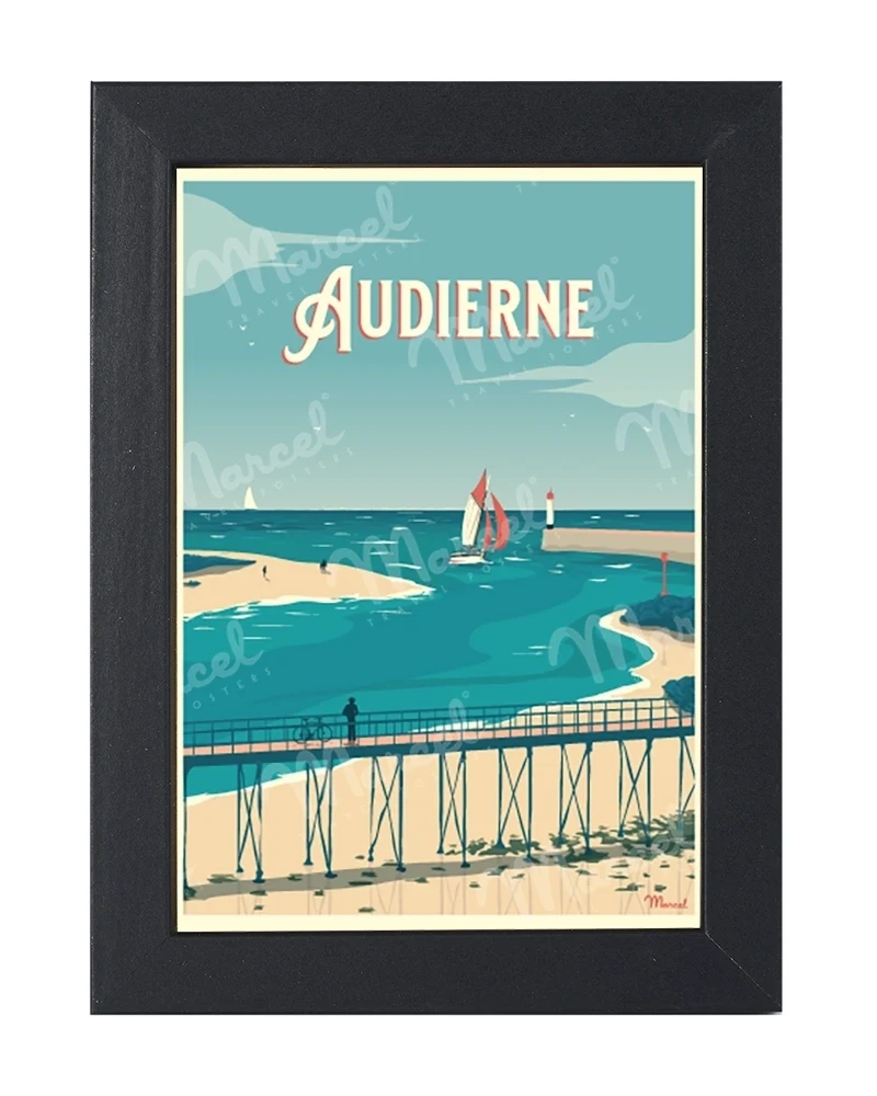 Carte Postale AUDIERNE "La Passerelle"