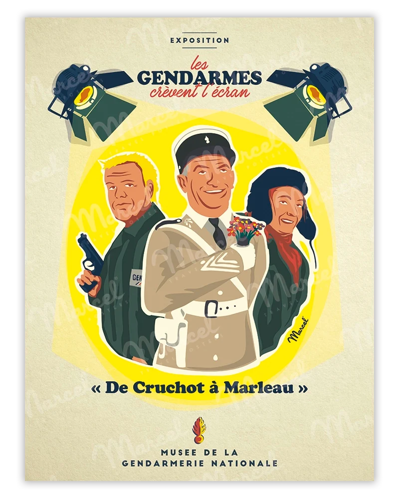 Affiche "Les Gendarmes crèvent l’écran"