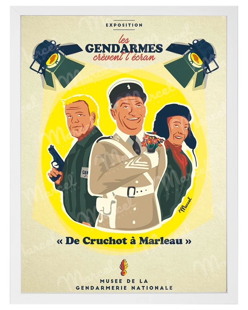 Affiche "Les Gendarmes crèvent l’écran"