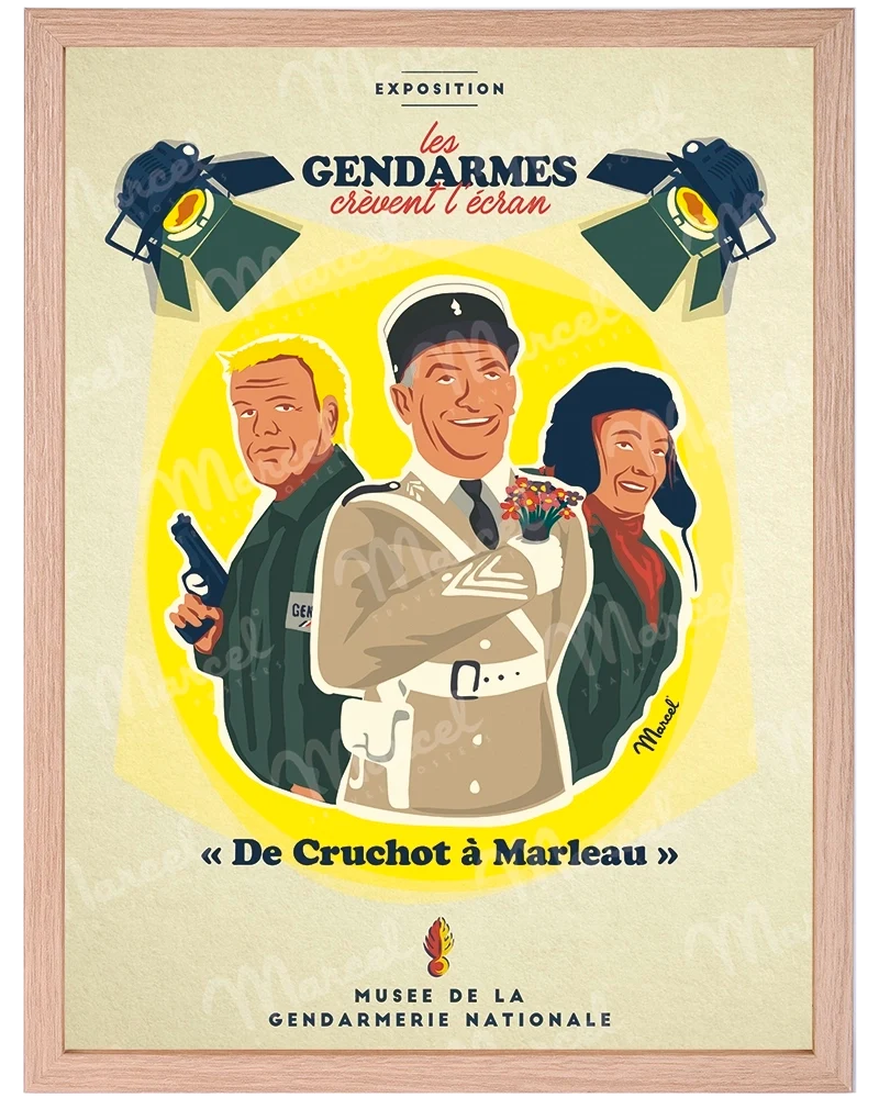 Affiche "Les Gendarmes crèvent l’écran"