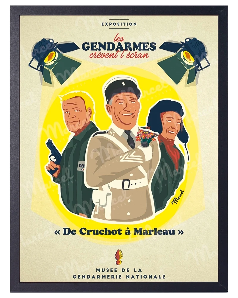 Affiche "Les Gendarmes crèvent l’écran"