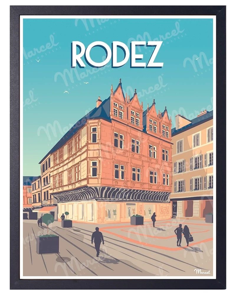 Affiche RODEZ "Place de l’Olmet"