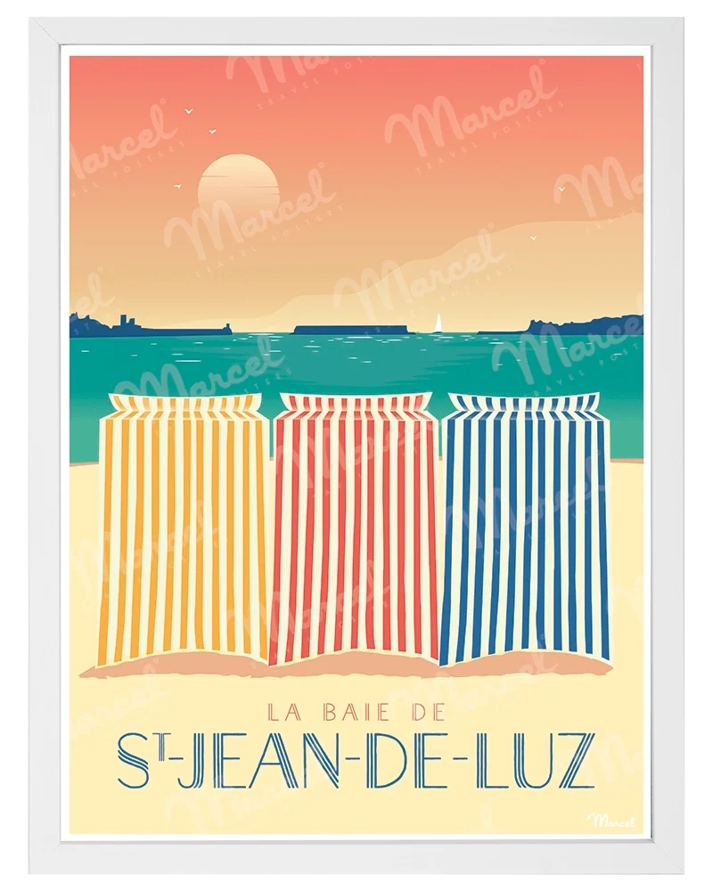 Affiche SAINT-JEAN-DE-LUZ "Les Tentes"