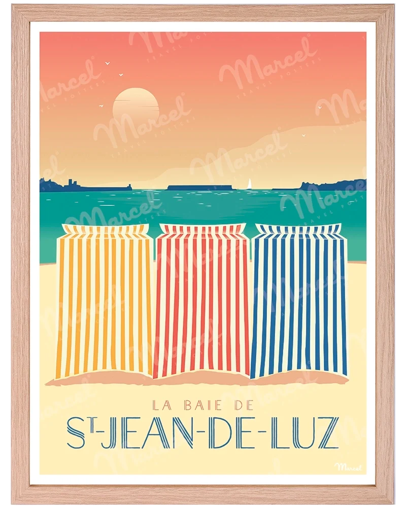 Affiche SAINT-JEAN-DE-LUZ "Les Tentes"