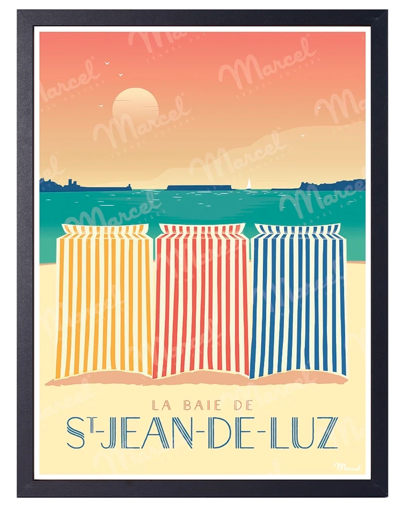 Affiche SAINT-JEAN-DE-LUZ "Les Tentes"
