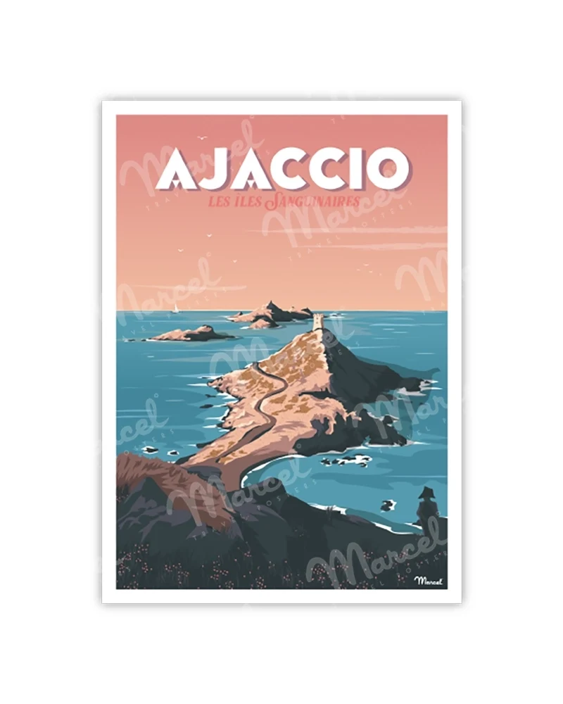 Carte Postale AJACCIO "Les Îles Sanguinaires"