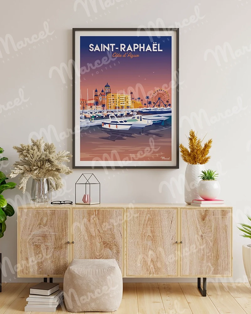 Affiche SAINT-RAPHAËL "Le Port"
