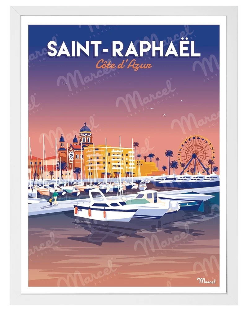 Affiche SAINT-RAPHAËL "Le Port"