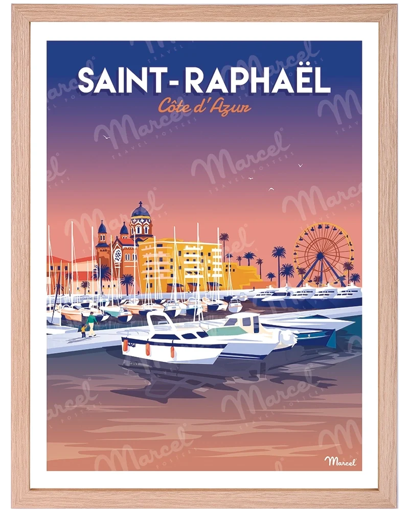Affiche SAINT-RAPHAËL "Le Port"