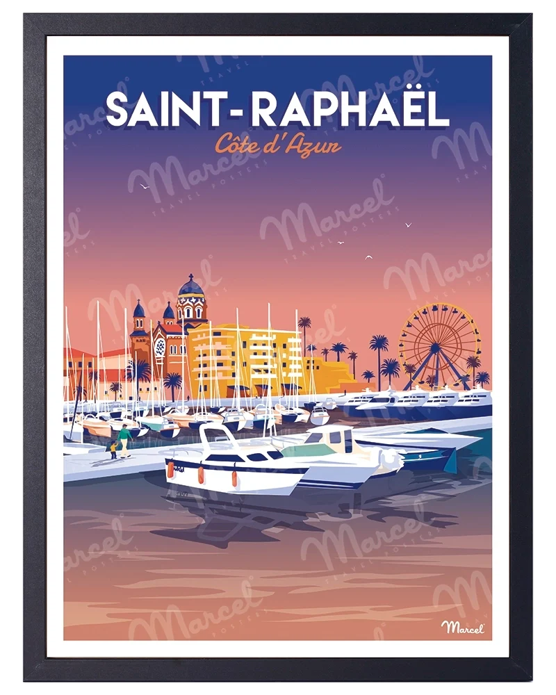 Affiche SAINT-RAPHAËL "Le Port"
