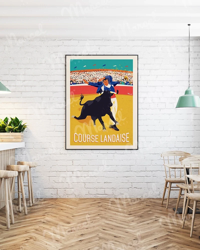 Affiche "Course Landaise"