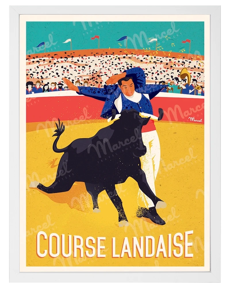 Affiche "Course Landaise"