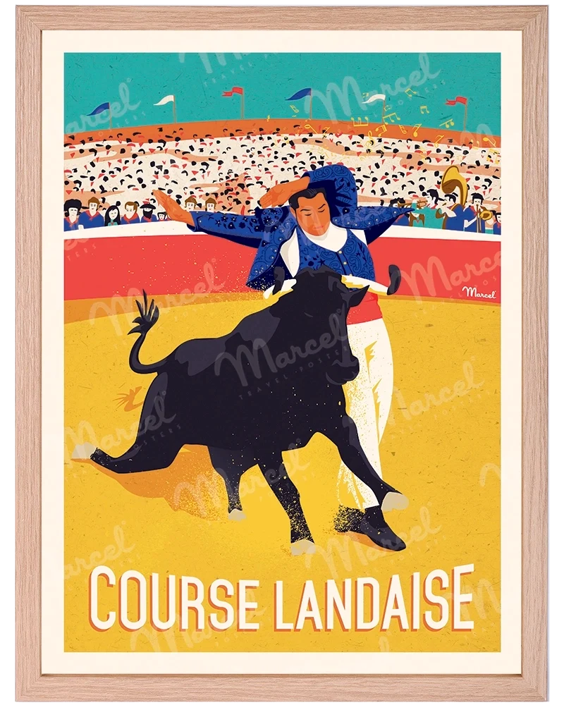 Affiche "Course Landaise"