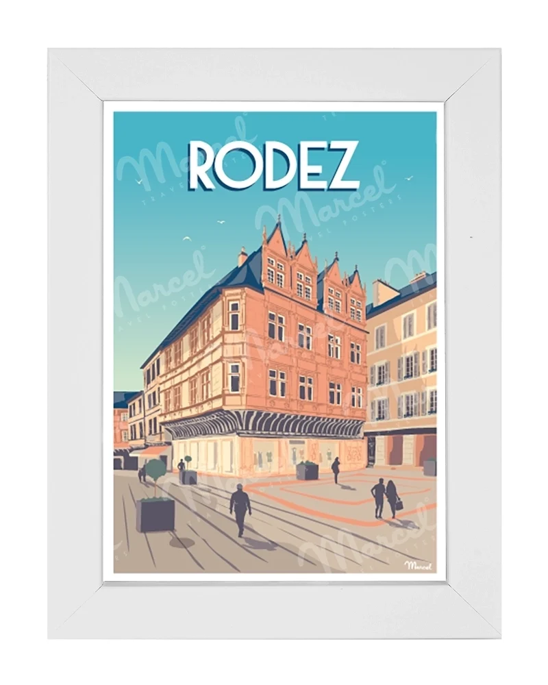 Carte Postale RODEZ "Place de l'Olmet"