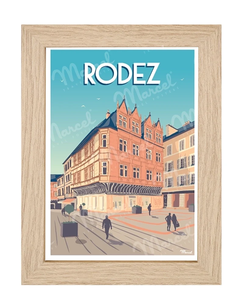 Carte Postale RODEZ "Place de l'Olmet"