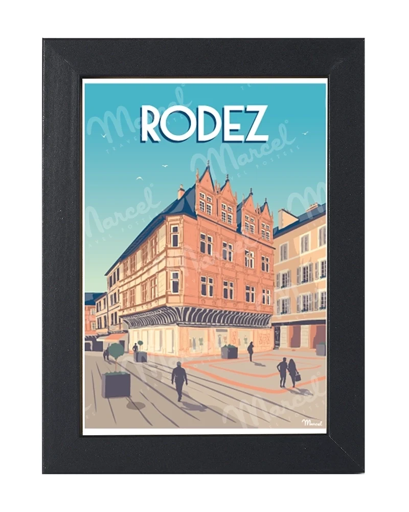 Carte Postale RODEZ "Place de l'Olmet"