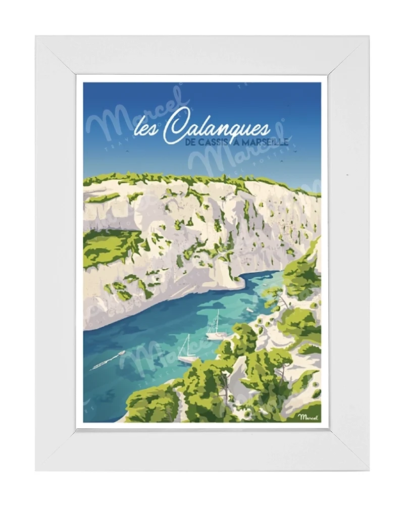 Carte Postale LES CALANQUES "De Cassis à Marseille"