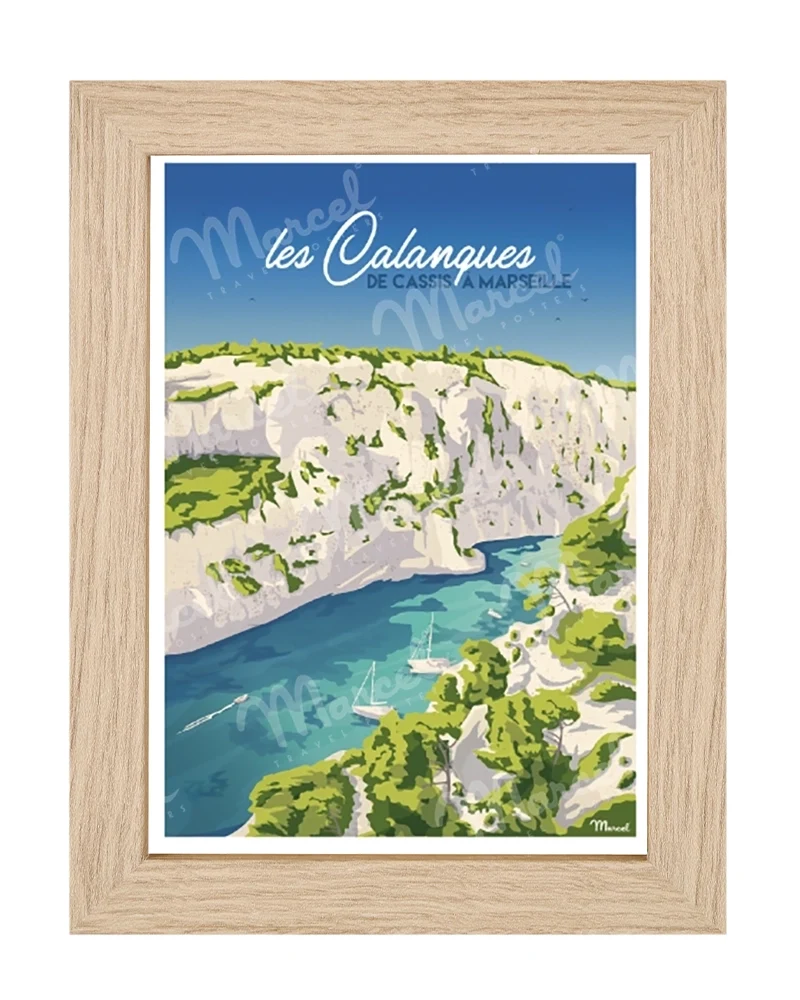 Carte Postale LES CALANQUES "De Cassis à Marseille"