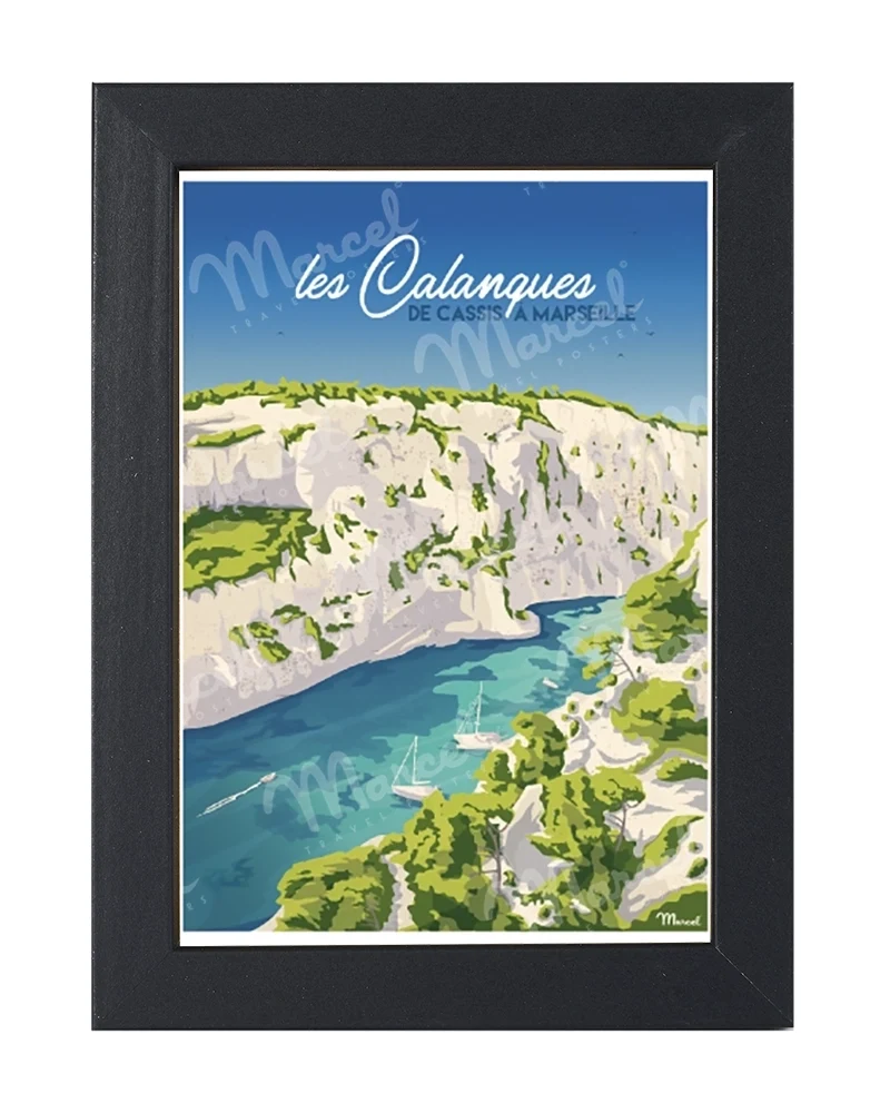 Carte Postale LES CALANQUES "De Cassis à Marseille"