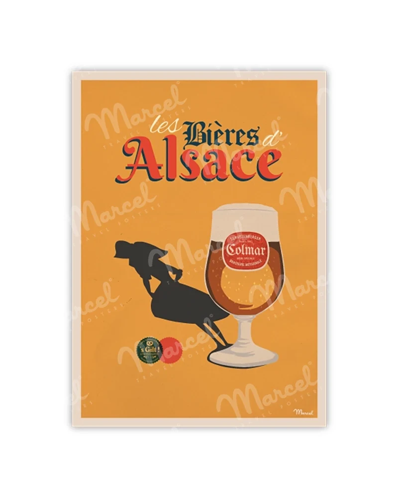 Carte Postale "Bières d'ALSACE"