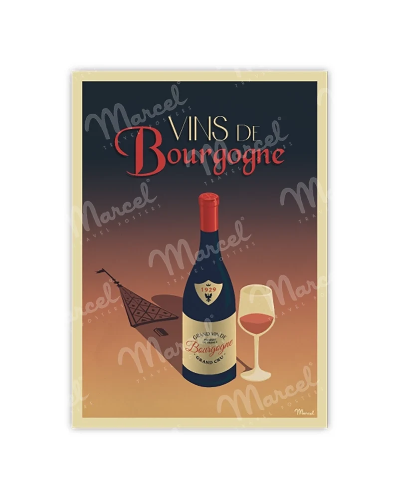 Carte Postale "Vins de BOURGOGNE"