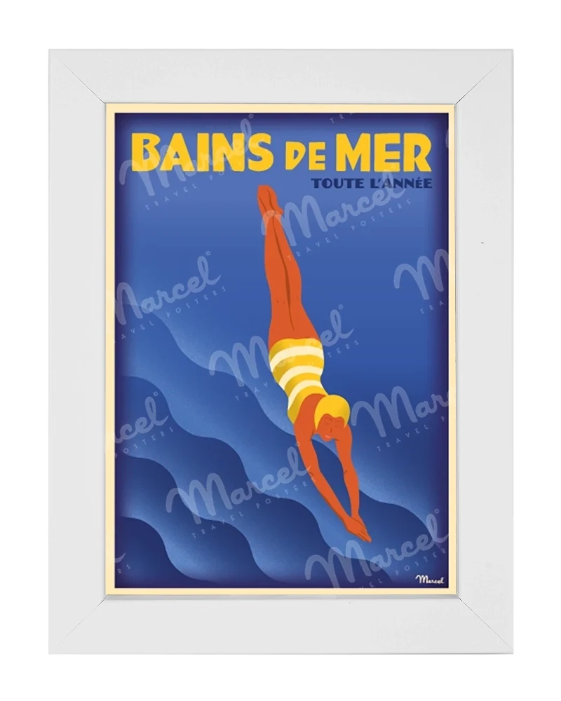 Carte Postale Bains de Mer "Indigo"