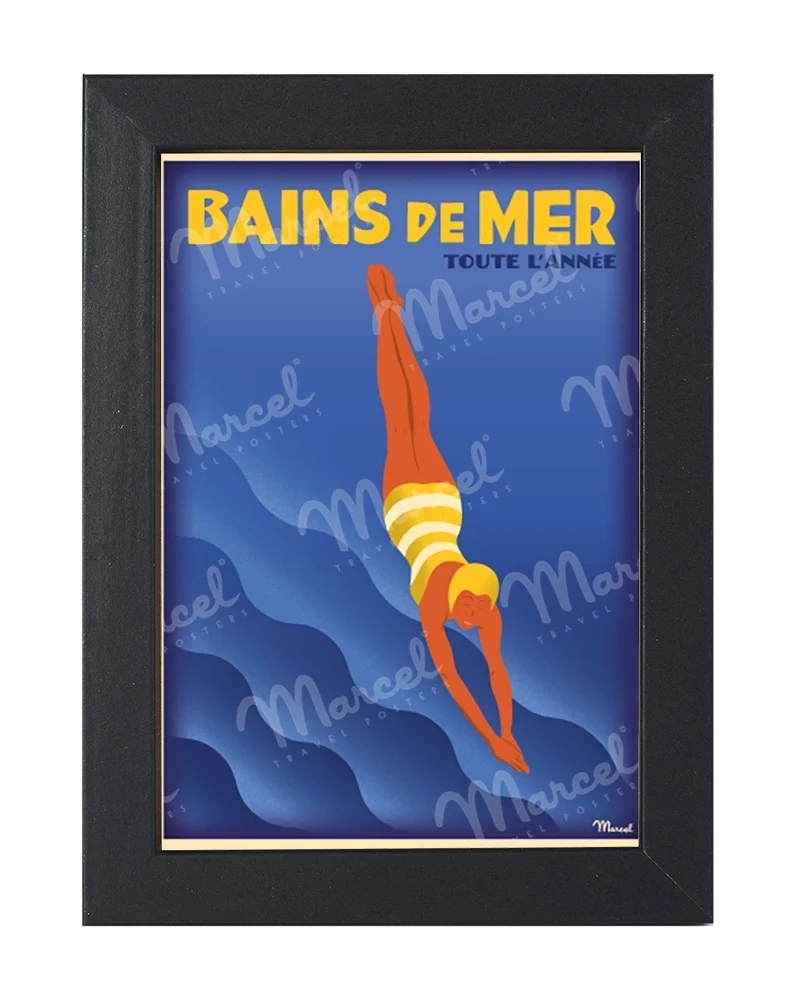 Carte Postale Bains de Mer "Indigo"