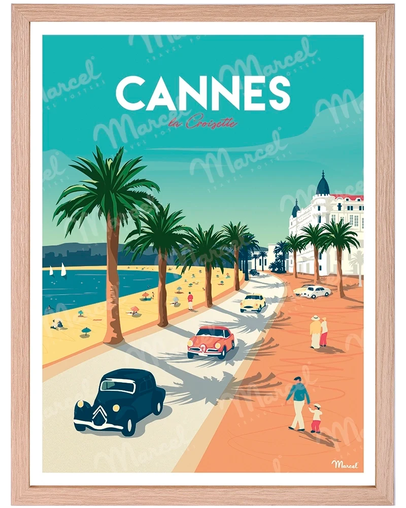 Affiche CANNES " La Croisette "
