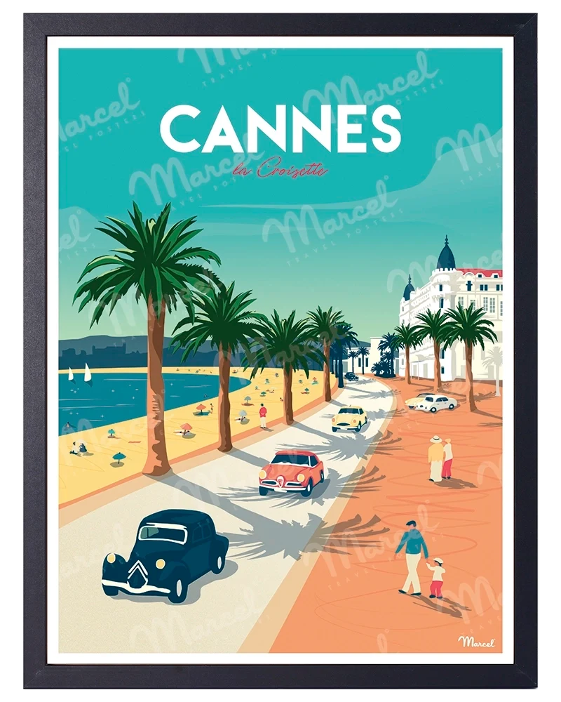 Affiche CANNES " La Croisette "