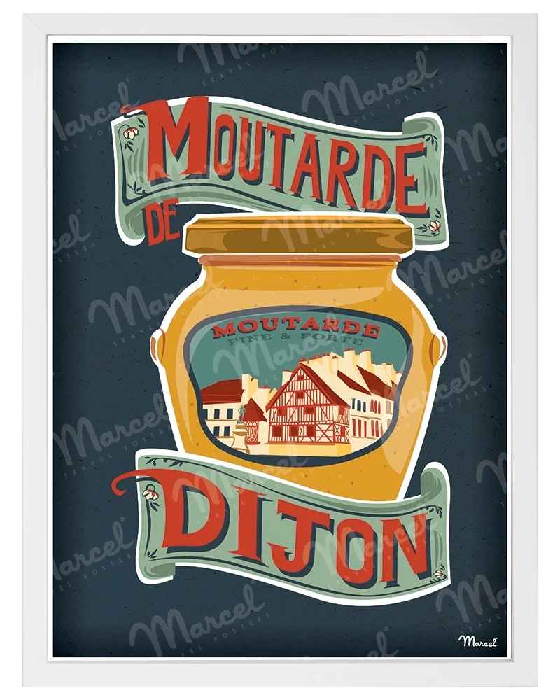 Affiche "Moutarde de DIJON"