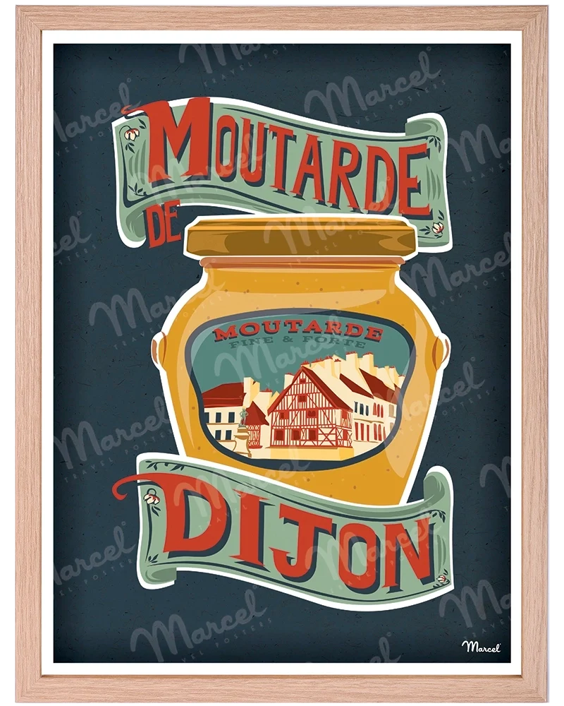 Affiche "Moutarde de DIJON"