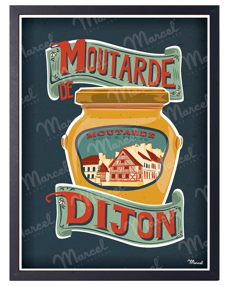 Affiche "Moutarde de DIJON"