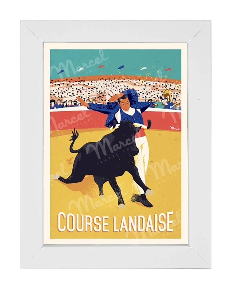 Carte Postale "Course Landaise"