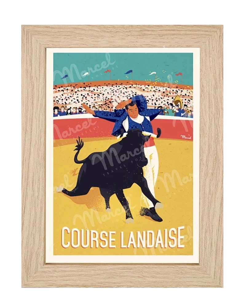 Carte Postale "Course Landaise"