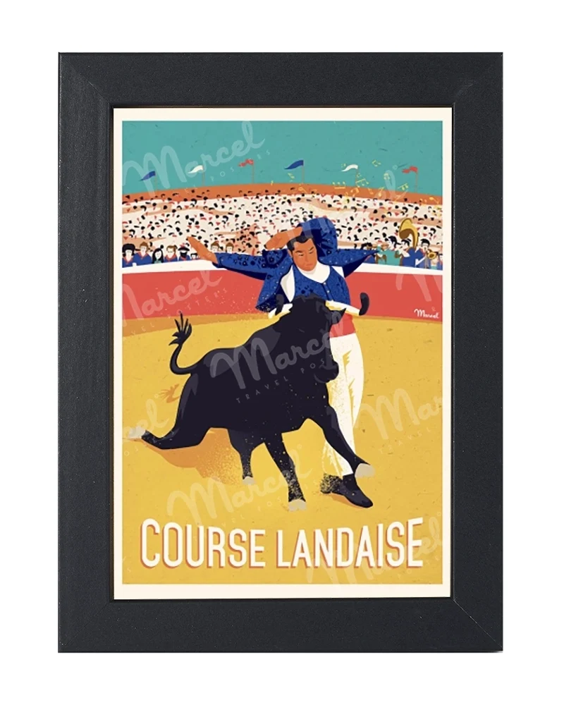 Carte Postale "Course Landaise"