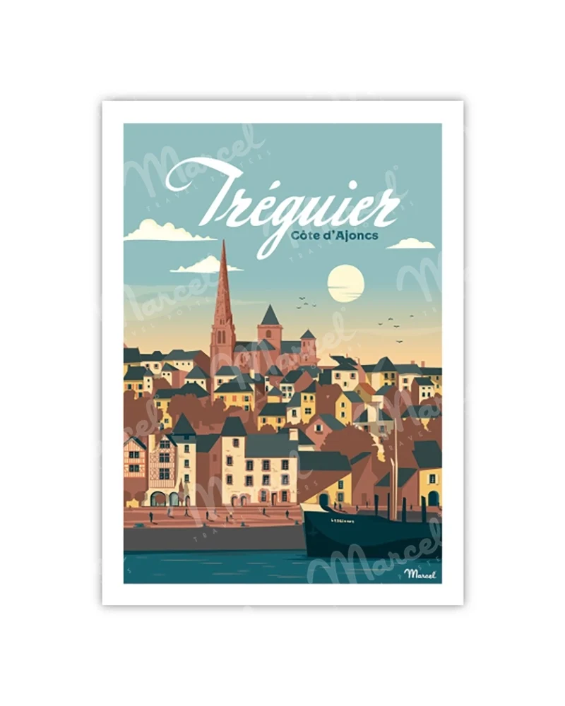 Carte Postale TRÉGUIER "Côte D'Ajoncs"