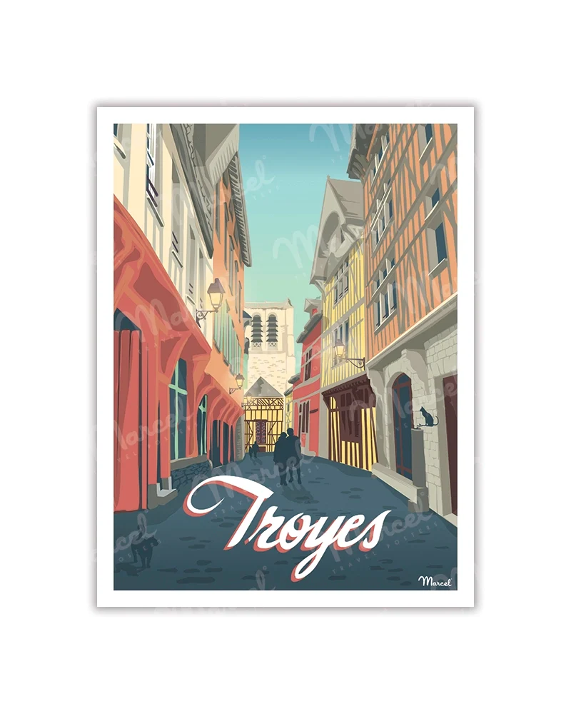 Carte Postale TROYES "Ruelle des Chats"