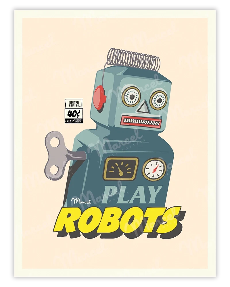 Affiche "Plays Robots"