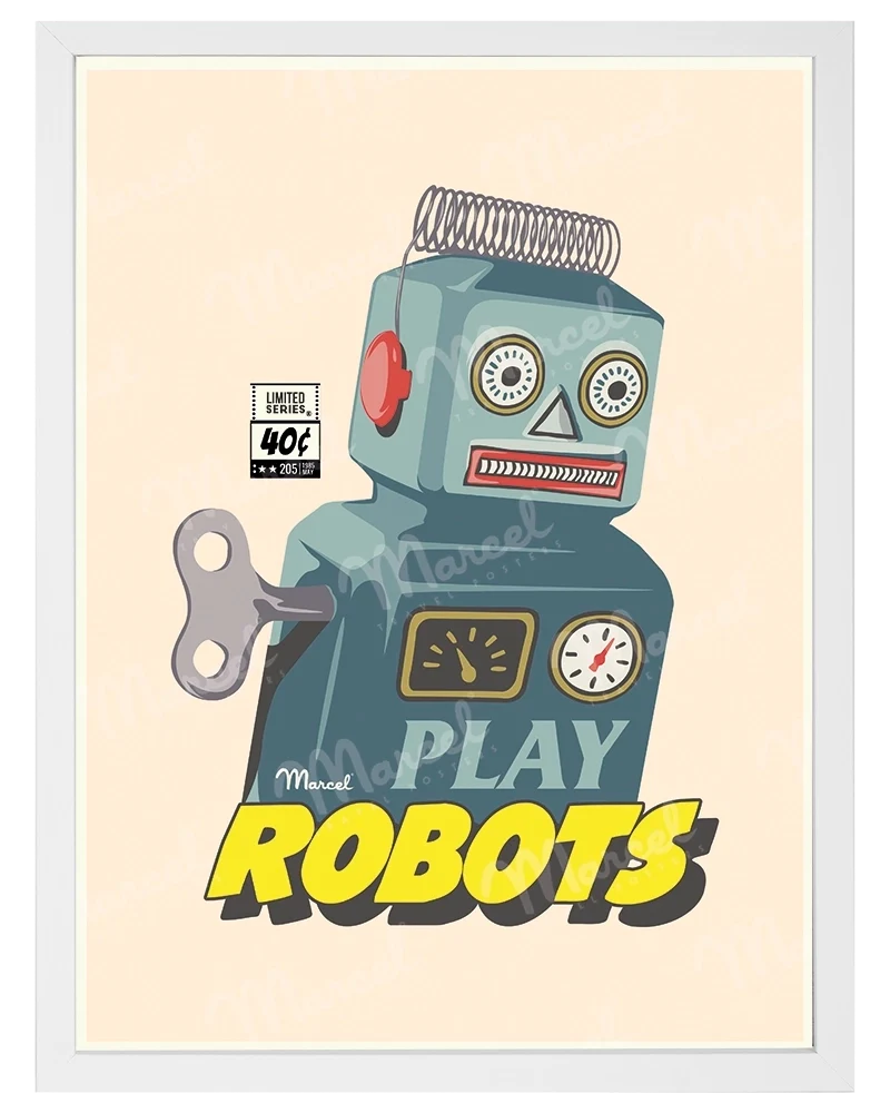 Affiche "Plays Robots"