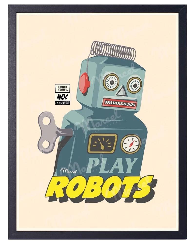 Affiche "Plays Robots"