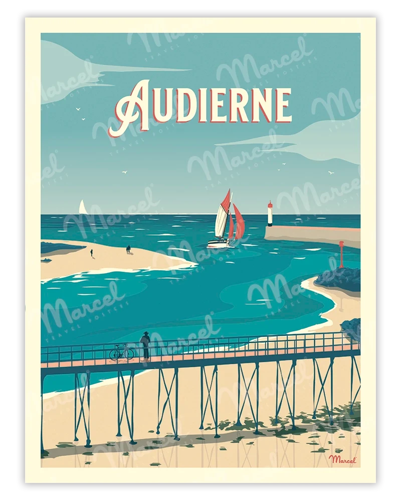 Affiche AUDIERNE "La Passerelle"