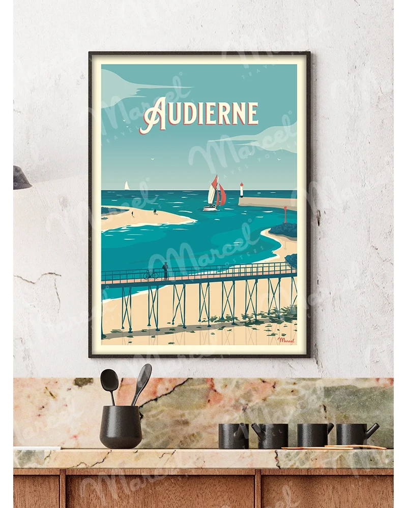 Affiche AUDIERNE "La Passerelle"