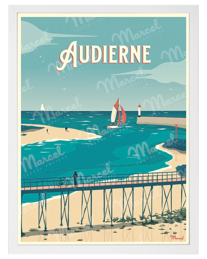 Affiche AUDIERNE "La Passerelle"