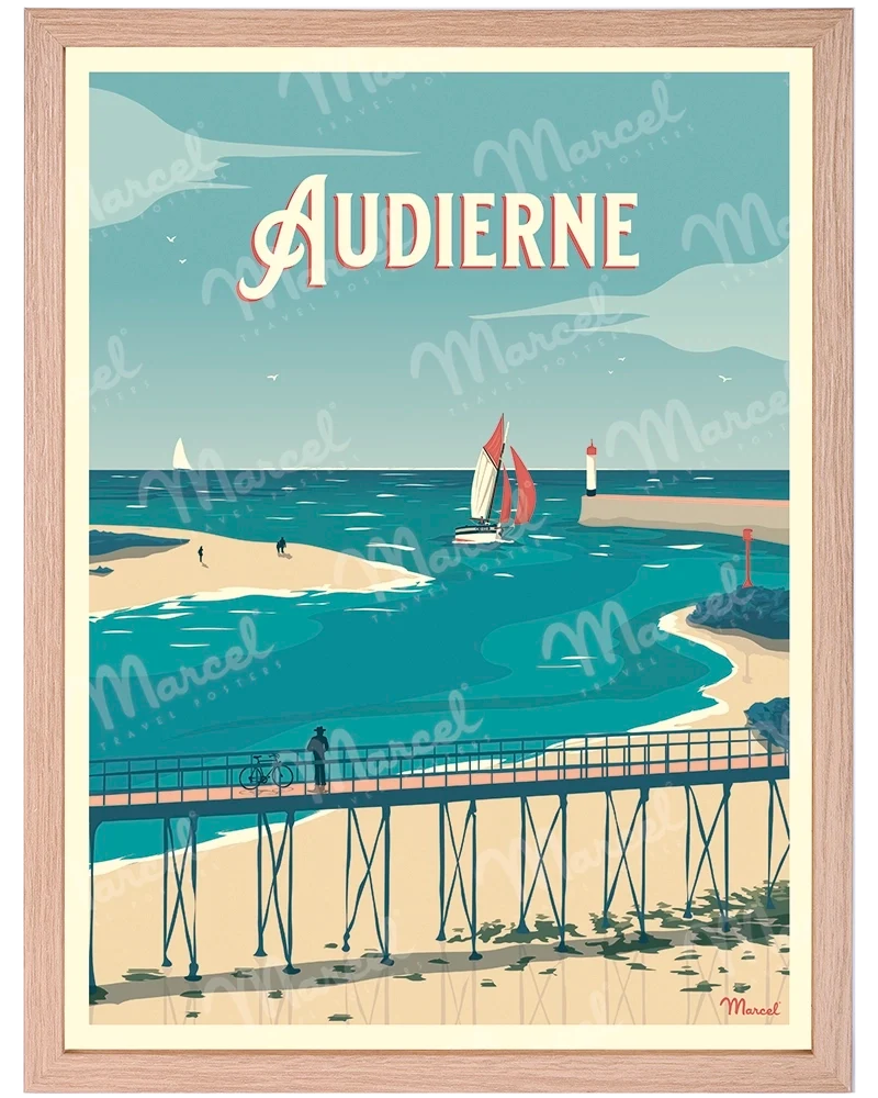 Affiche AUDIERNE "La Passerelle"