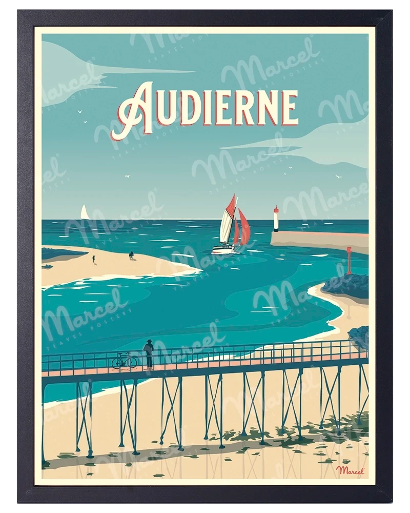 Affiche AUDIERNE "La Passerelle"